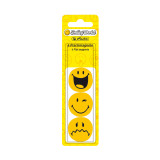 Магнит SmileyWorld, диам. 24мм., прижимная сила - 3 листа А4, 6шт, блистер