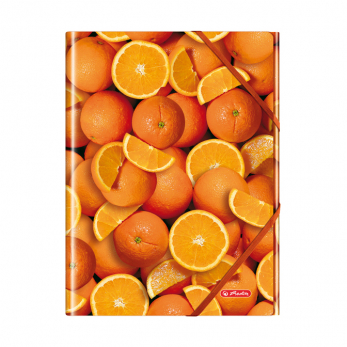 Папка с резинками Апельсин