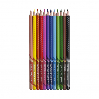 Карандаши цветные трехгранные My pen, 12шт