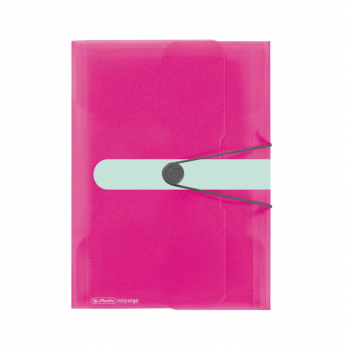 Папка с резинкой Colour Blocking А4, розовая