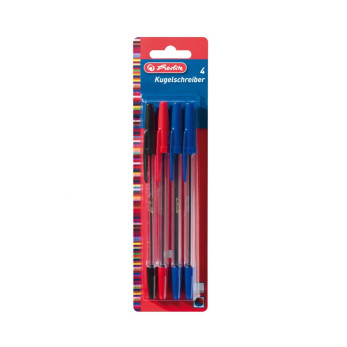 Ручки шариковые Herlitz, 4шт