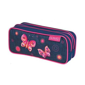 Пенал Butterfly Dreams 2 молнии 2018