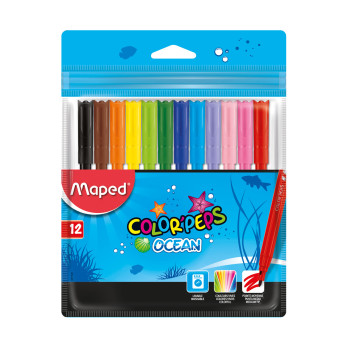 Набор фломастеров Colorpeps ocean, 12 шт