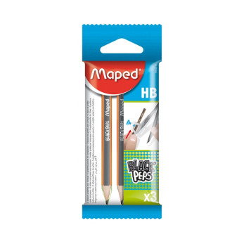 Карандаши чернографитные Maped Blackpep`s Mini, HB, 3 шт