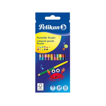 Цветные карандаши Pelikan, 24 цвета, 12 шт.