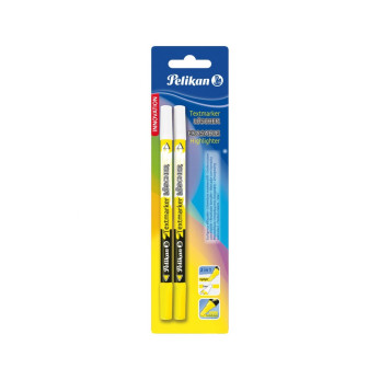 Текстовыделитель пиши-стирай Pelikan Erasable 456, жёлтый, 2 шт.