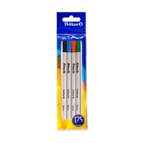 Ручки капилярные Pelikan Fineliner, 0.4 мм, 4 шт.
