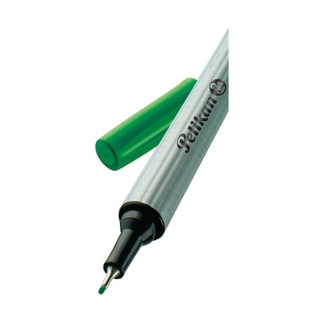 Ручка капиллярная Pelikan Fineliner, 0.4 мм, зеленая