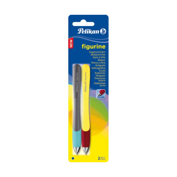 Ручка шариковая автоматическая Pelikan Figurine, 2 шт, синий М