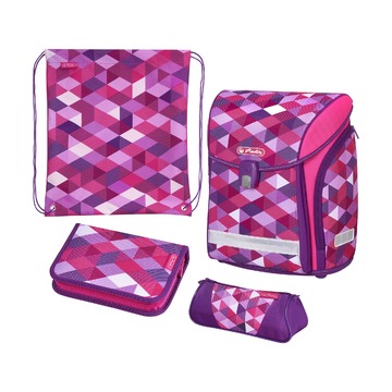 Ранец New Midi Plus Pink Cubes