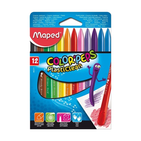 Мел цветной Maped ​Color'peps Plasticlean, 12 шт.