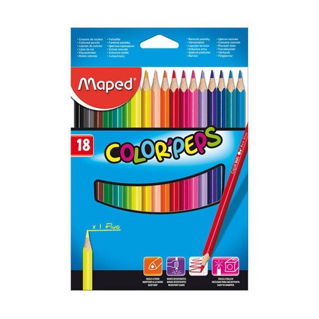 Цветные карандаши Maped Color'peps, 18 шт.