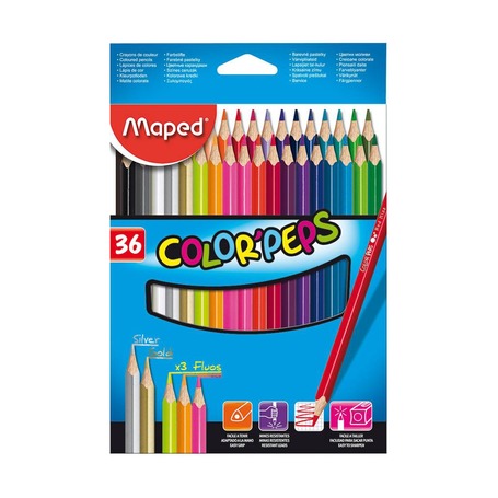 Цветные карандаши Maped Color’Peps Classic, 36 шт.