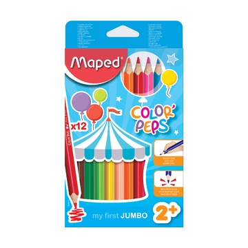Цветные карандаши Maped Color'peps Jumbo, 12 шт.