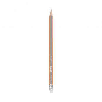 Чернографитный карандаш Maped H с ластиком, 1 шт.