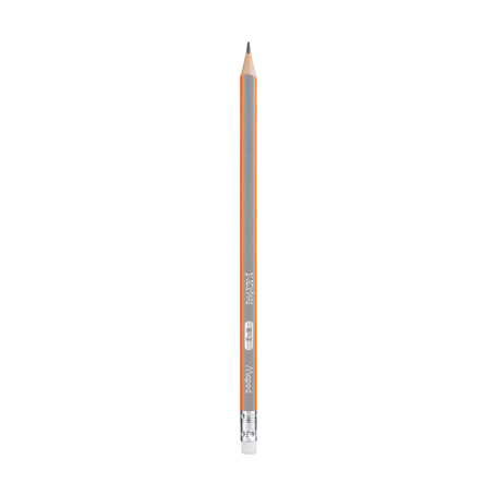 Чернографитный карандаш Maped H с ластиком, 1 шт.