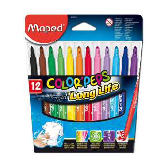 Фломастеры Maped Color'Peps Long Line, 12 цв.