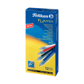 Ручка шариковая автоматическая Pelikan K27 Fun Pen, синяя, голубая