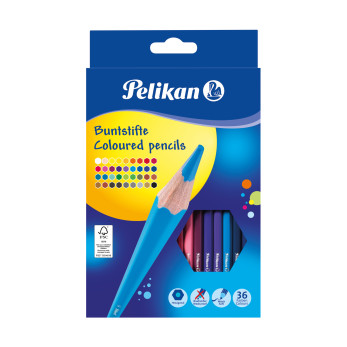 Карандаши цветные Pelikan шестигранные, 36 цветов