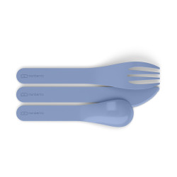 Набор из 3 столовых приборов в футляре Monbento MB Pocket color Blue infinity