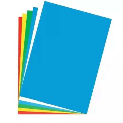 Картон плакатный, 48х68см, голубой